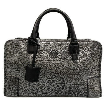 Loewe Amazona 36 Silver Black Leather