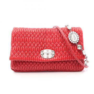 Miu Matelasse Nappa Crystal