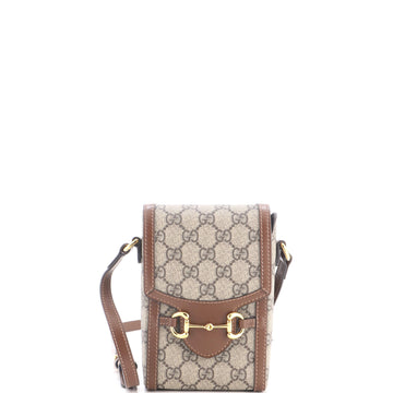 Gucci Horsebit Crossbody Bag Gg Coated