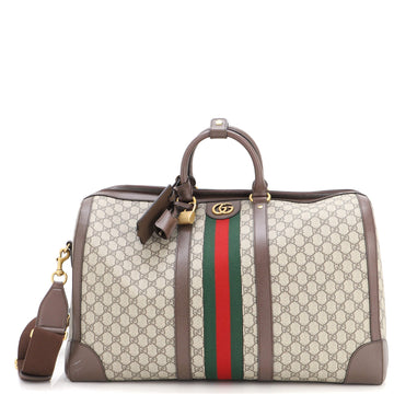 Gucci Savoy Web Convertible Duffle Bag