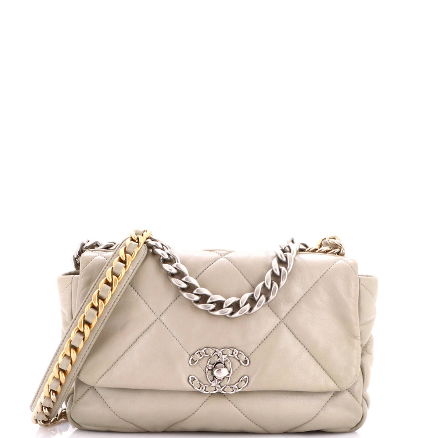 Chanel 19 Flap Bag Quilted Leather