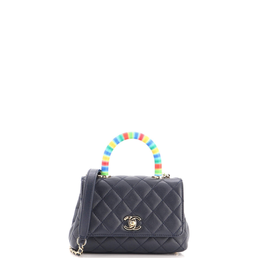 Chanel Coco Top Handle Bag Quilted