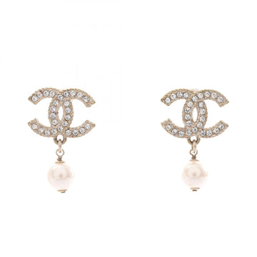 Chanel Coco Mark Pierced Earrings Gp