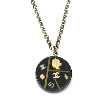 Chanel Cc Logo Necklace Gold/Black