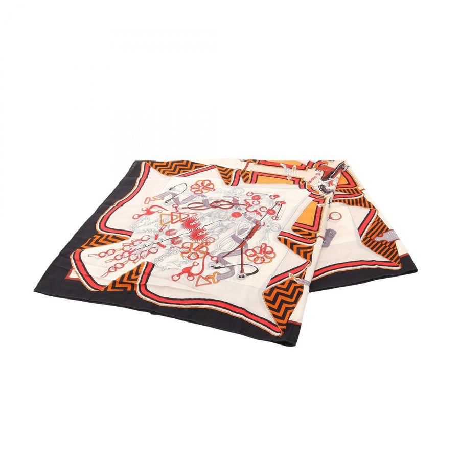 Hermes Carre Bouquets Sellier Scarf Silk