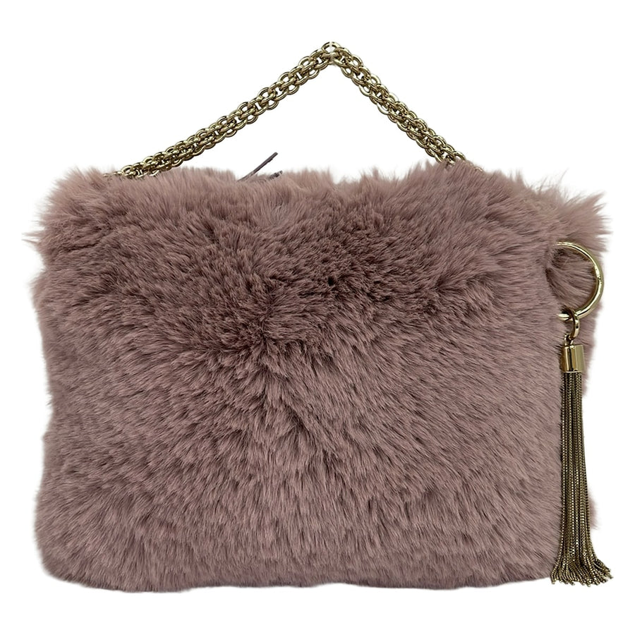 Jimmy Choo Handbag Purple Fur