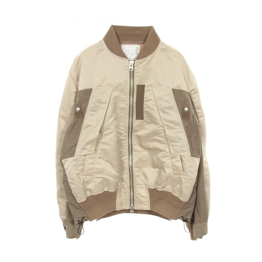 Sacai Nylon Twill Mix Zip Up Blouson