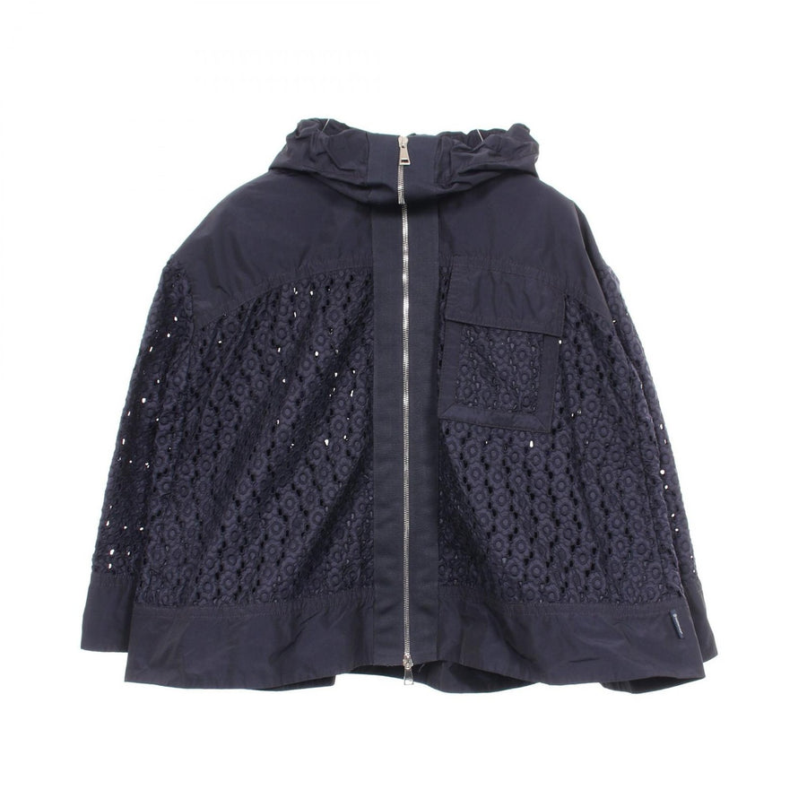 Moncler Obsidienne Floral Lace Hooded
