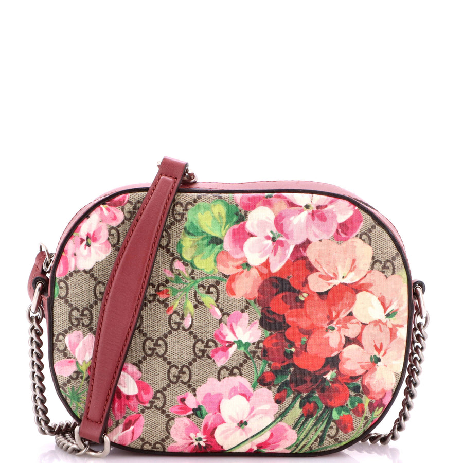 Gucci Chain Crossbody Bag Blooms Print