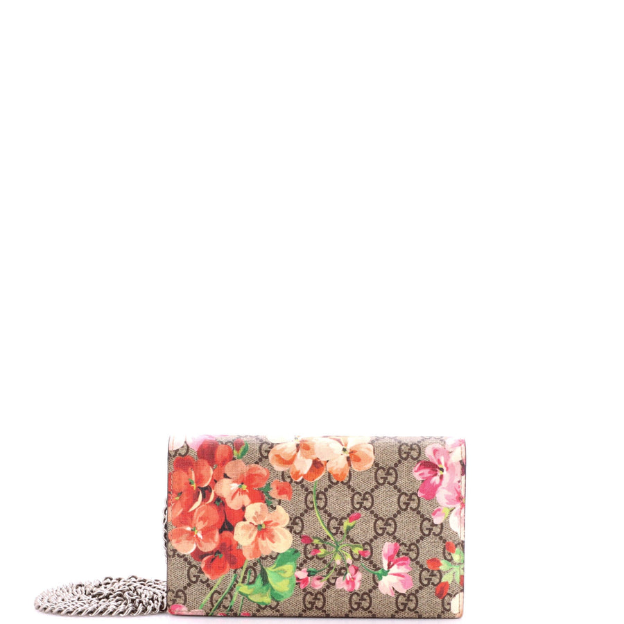 Gucci Chain Wallet Blooms Print Gg