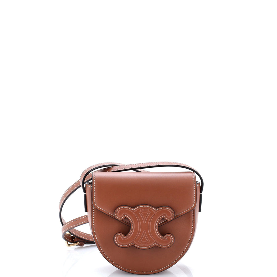 Celine Cuir Triomphe Besace Flap Bag