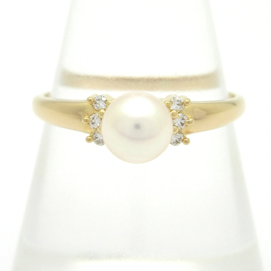 Tasaki 18K Yellow Gold Cream Diamond