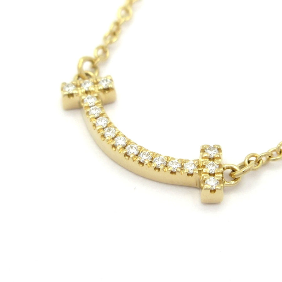 Tiffany&Co. T Smile Pendant Mini 18K