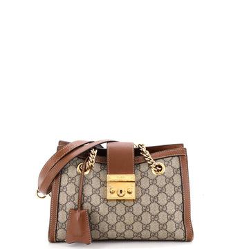Gucci Padlock Chain Tote Gg Coated