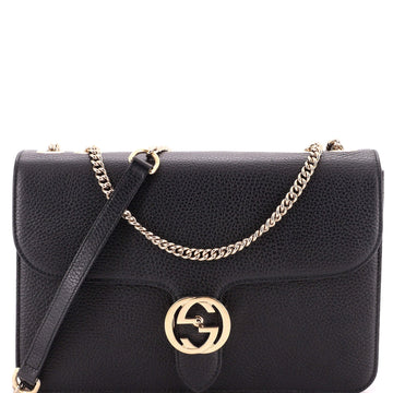 Gucci Interlocking Shoulder Bag Leather