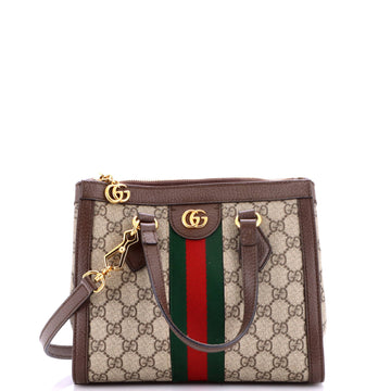 Gucci Ophidia Top Handle Tote Gg Coated