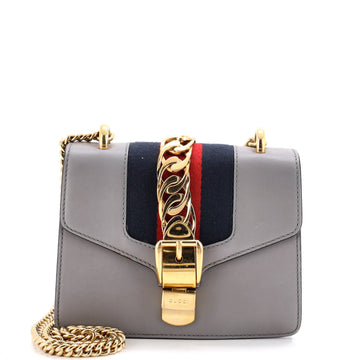Gucci Sylvie Chain Shoulder Bag Leather