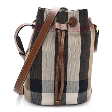 Burberry Giant Check Canvas Small Bucket