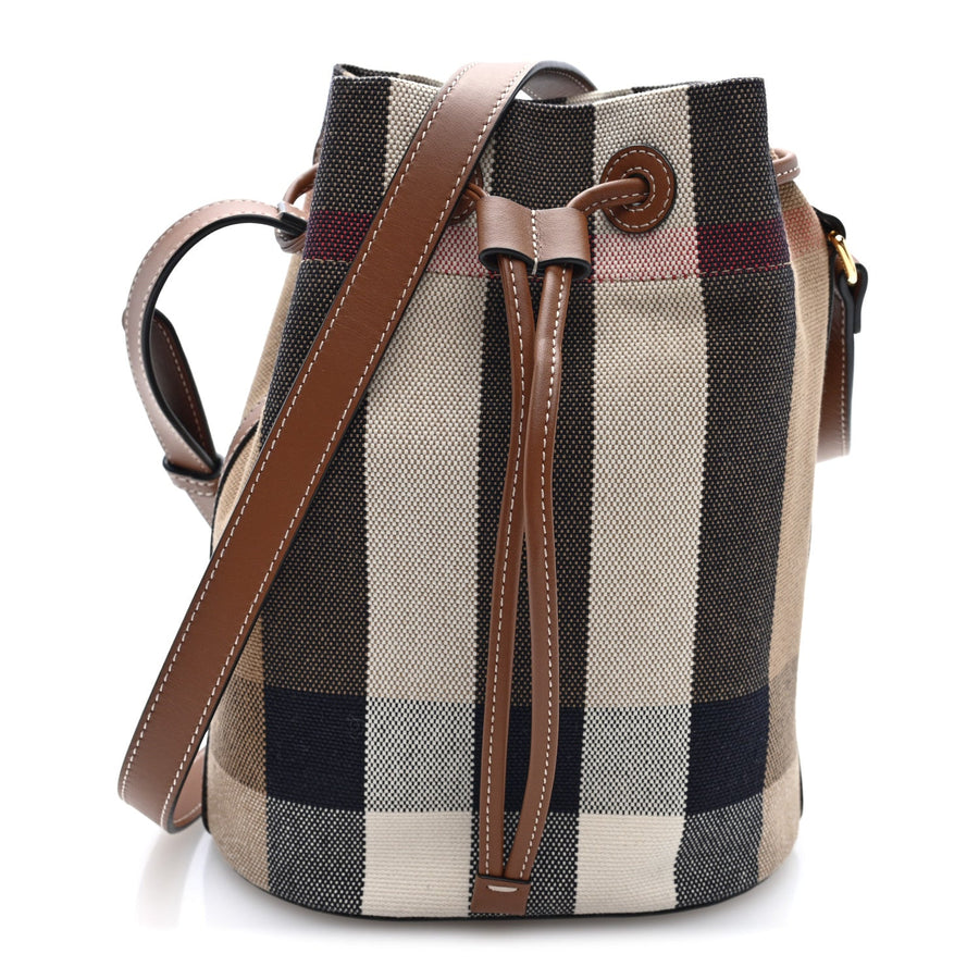 Burberry Giant Check Canvas Small Bucket