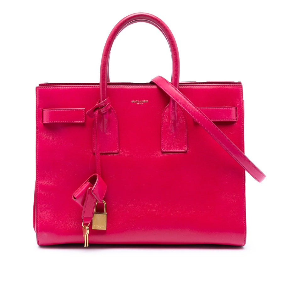 Saint Laurent Small Leather Sac De Jour