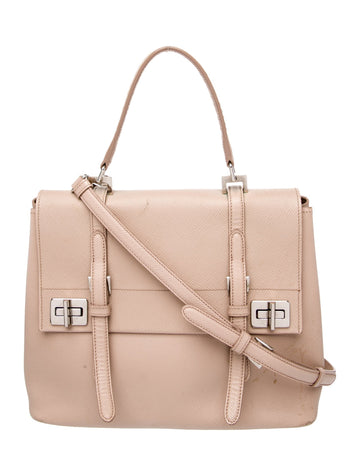 Prada Saffiano Leather Top Handle Bag