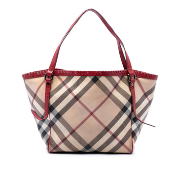 Burberry Supernova Check Coated Canvas