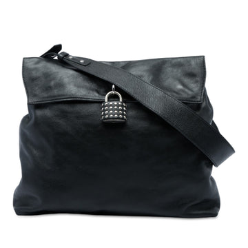Burberry Leather Studded Padlock