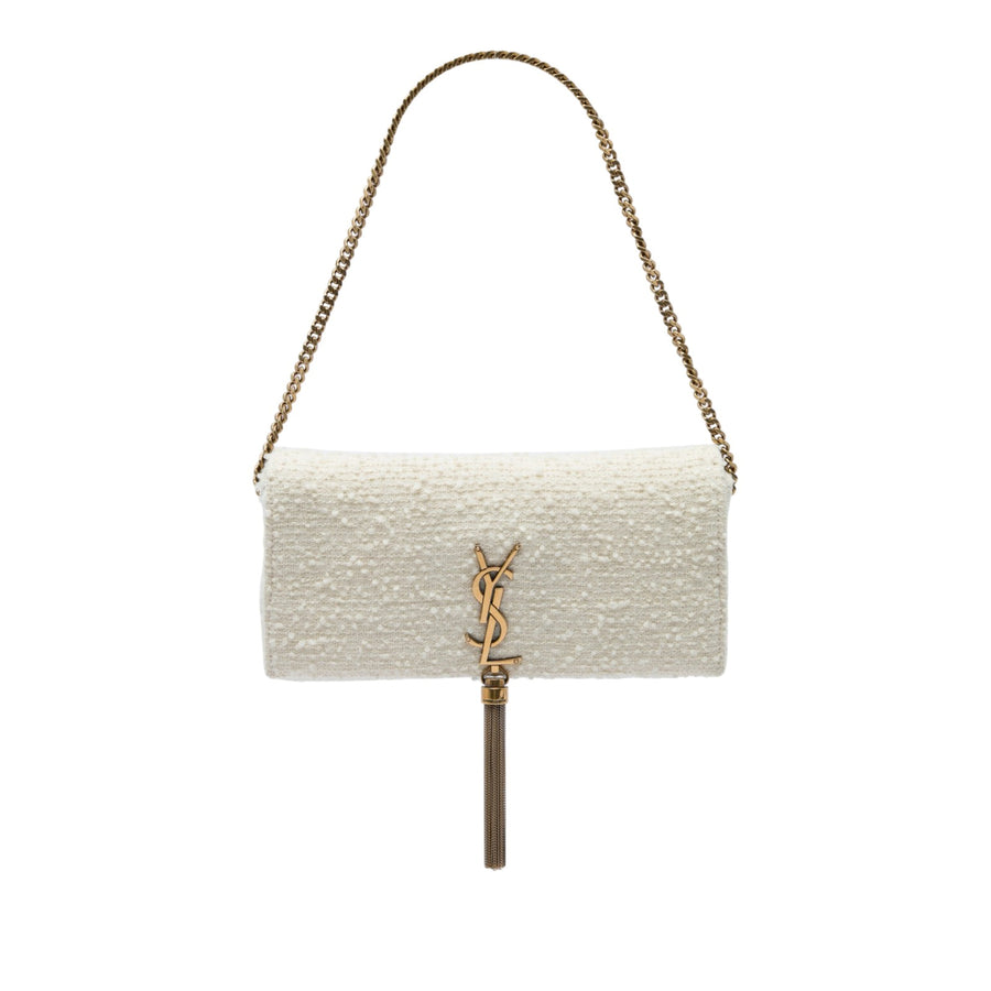Saint Laurent Tweed Kate 99 Tassel Bag