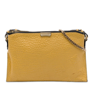 Burberry Grain Check Embossed Leather