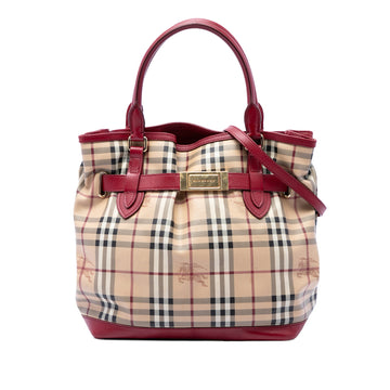 Burberry Haymarket Check Coated Canvas