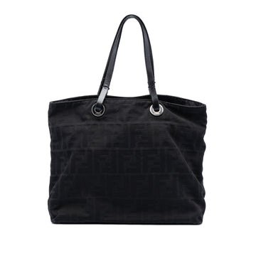 Fendi Zucca Canvas Tote Pre-Loved Black