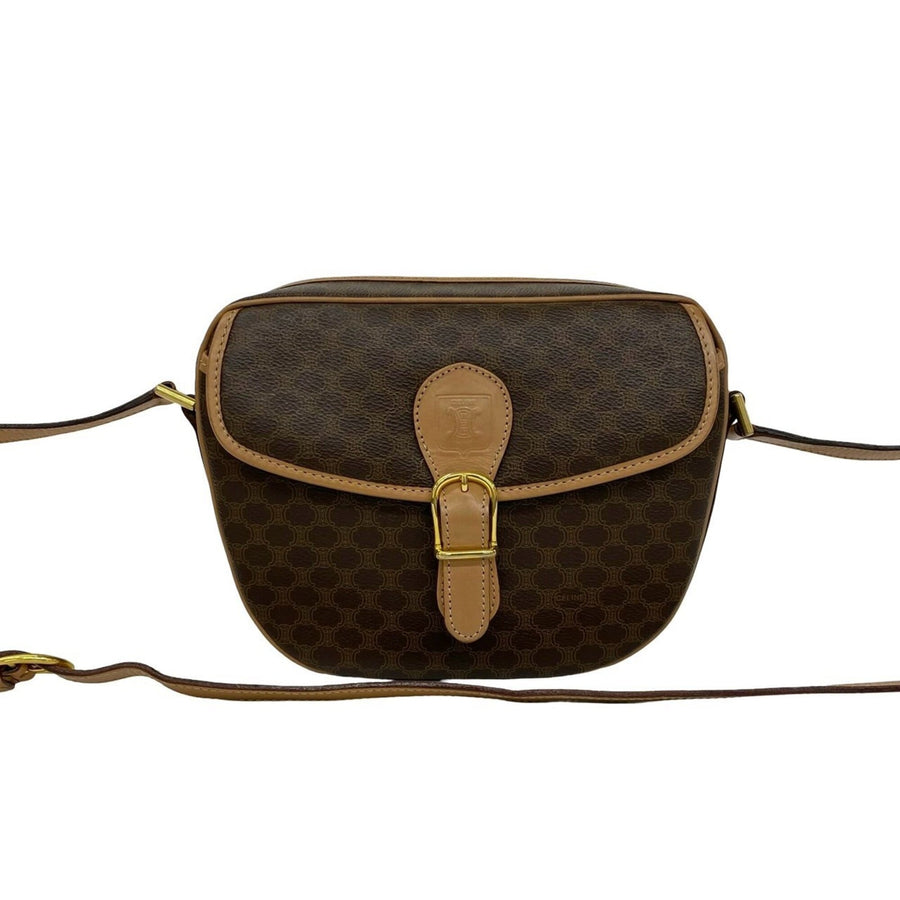 Celine Folco Bag Triomphe Coated Canvas