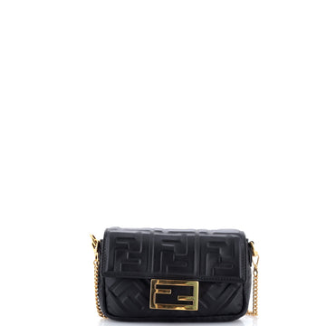 Fendi Baguette Nm Bag Zucca Embossed