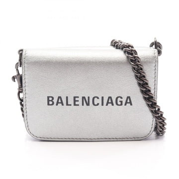 Balenciaga Cash Mini Chain Grained Tri-