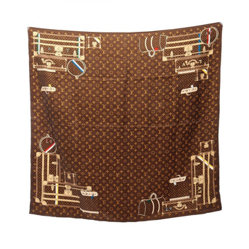Louis Vuitton Carre Trunks Marron Scarf