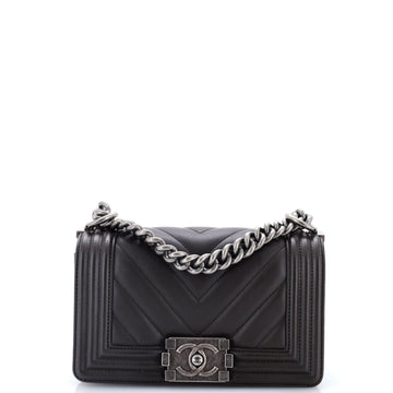 Chanel Boy Flap Bag Chevron Lambskin