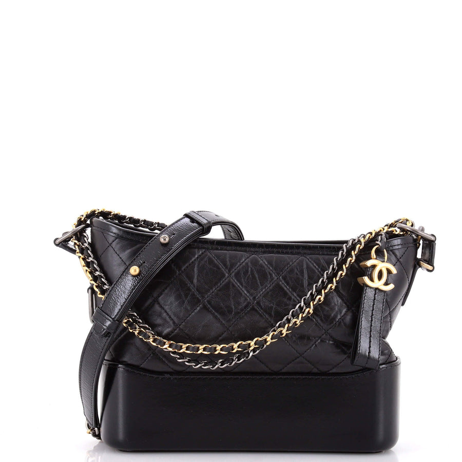 Chanel Gabrielle Hobo With Logo Handle