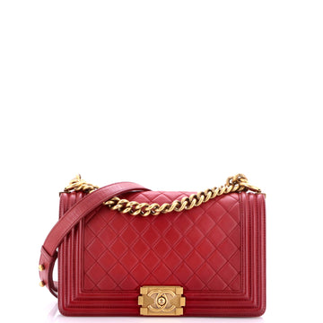 Chanel Boy Flap Bag Quilted Lambskin Old