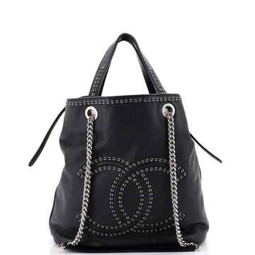 Chanel Coco Eyelets Shopping Tote