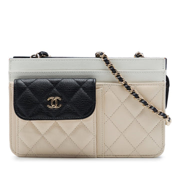 Chanel Tricolor Cc Multi-Pocket Wallet
