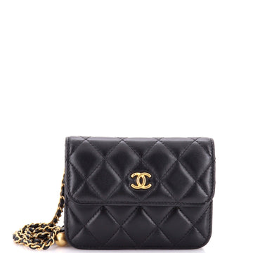 Chanel Pearl Crush Flap Clutch With