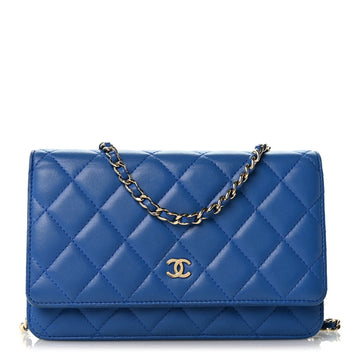 Chanel Lambskin Quilted Wallet On Chain