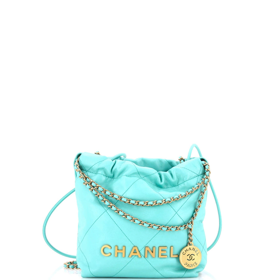 Chanel 22 Chain Hobo Quilted Calfskin