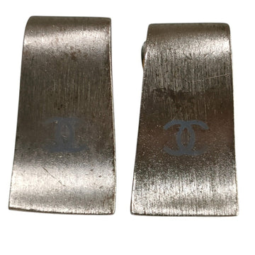 Chanel Cc Logo Clip-On Earrings Sterling