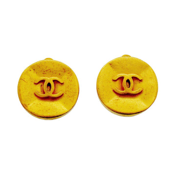 Chanel Cc Logo Clip-On Earrings Metal