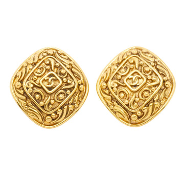Chanel Cc Logo Clip-On Earrings Metal