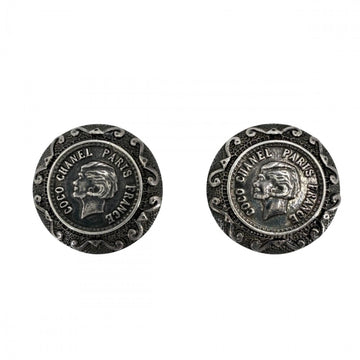 Chanel Clip-On Earrings Silver-