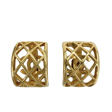 Chanel Cc Logo Clip-On Earrings Metal