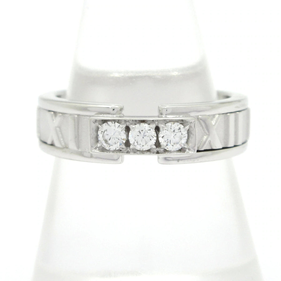 Tiffany&Co. Atlas 18K White Gold Diamond