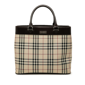 Burberry House Check Canvas Tote Pre-